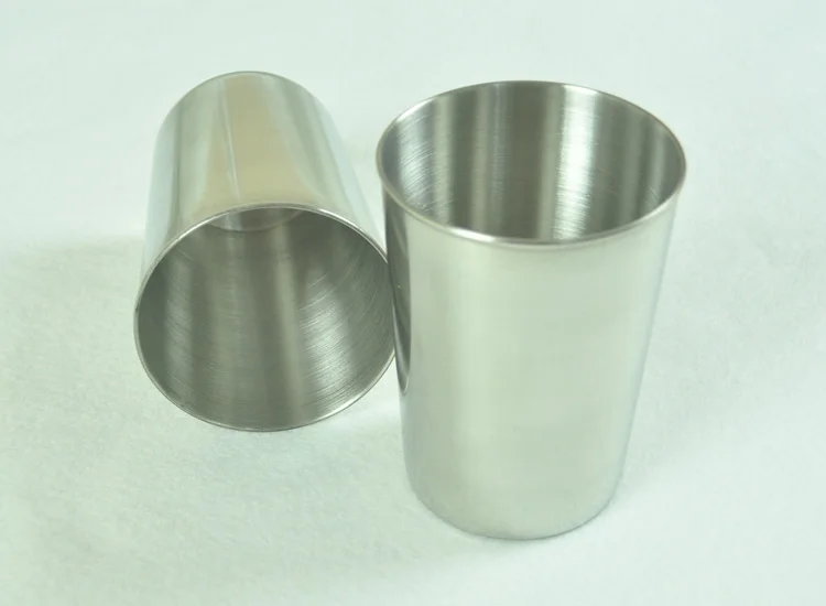 

Pack of 10 pcs Stainless steel Cups 300ML Large Metal Glass Wine Beer Cup Water Travel Picnic