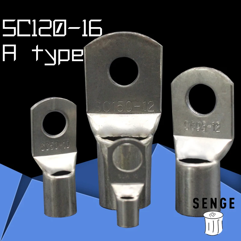 1piece SC(JGK)120-16 tinned copper cable lugs crimp type Electric power fittings equipment contact A type National Standard