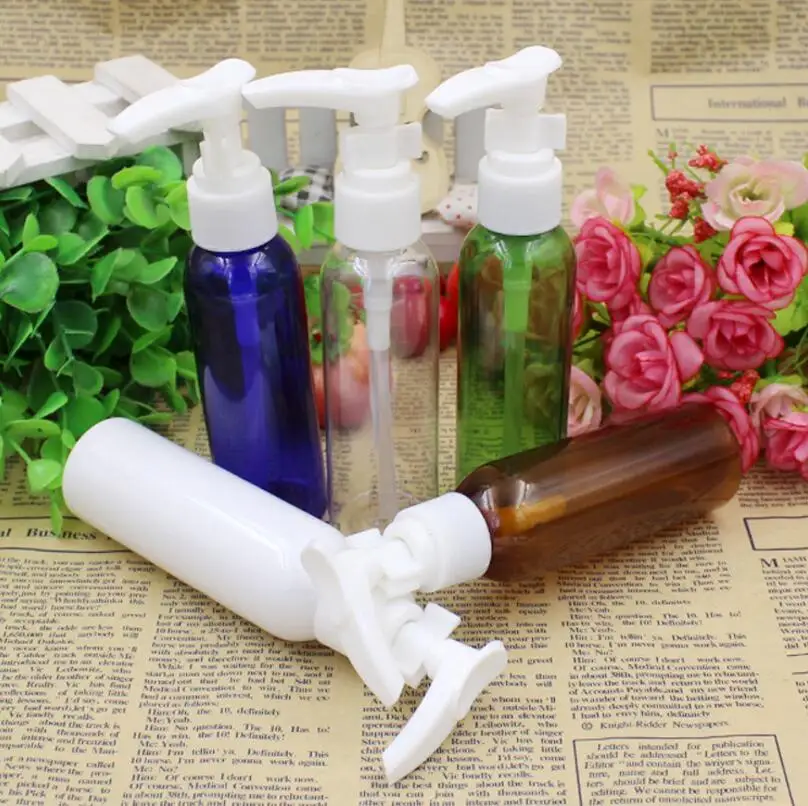 200pcs/lot 60ml Empty long beaked cover PET many colors bath foam liquid shampoo emulsion bottle