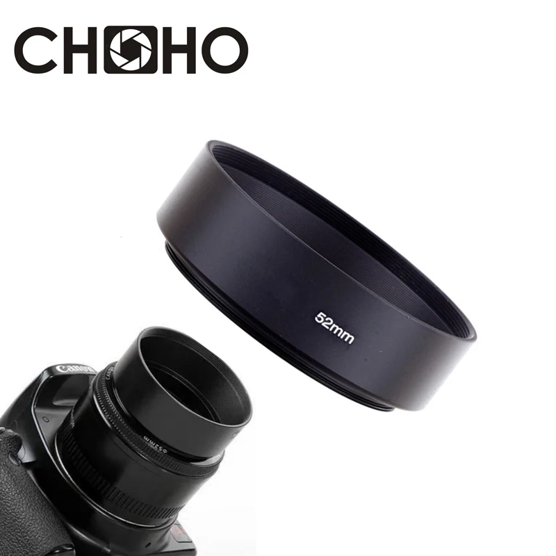 Osłona obiektywu aparatu Metal Standard 49mm 52mm 58mm 55mm 62mm 67mm 72mm 77mm 82mm Wkręcana tubularna osłona obiektywu do Canon Nikon Sony