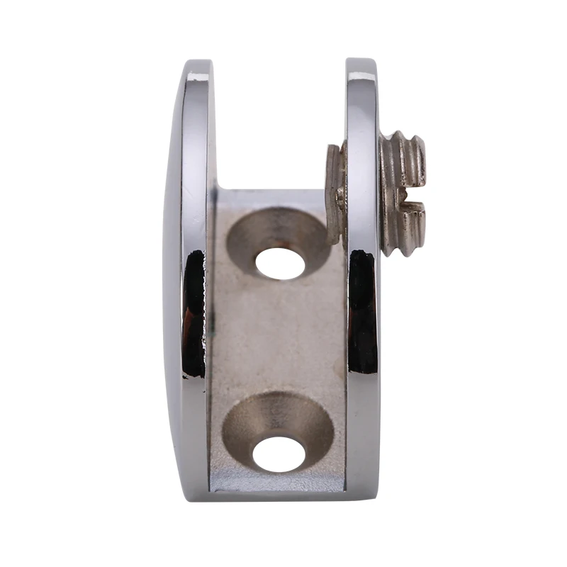 4 pcs Zinc Alloy Chrome 5-12 MM Shelf Support Heavy Duty Glass Shelf Clips
