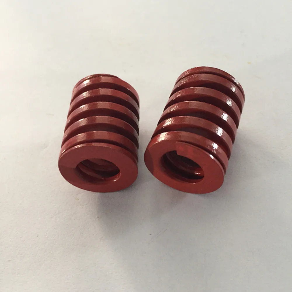 Molla di compressione in acciaio legato al cromo rosso da 2 pezzi 16 x 8 x 20/30/50/60/80/90 mm