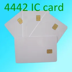 Contacto 50pcs Blanca SLE4442 tarjeta inteligente del envío gratis