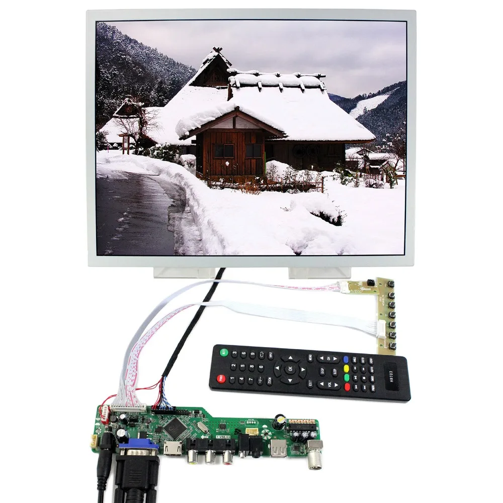 TV+HD MI+VGA+CVBS+USB+RF LCD Controller Board With 15inch 1024x768 LQ150X1LW94 LCD Screen