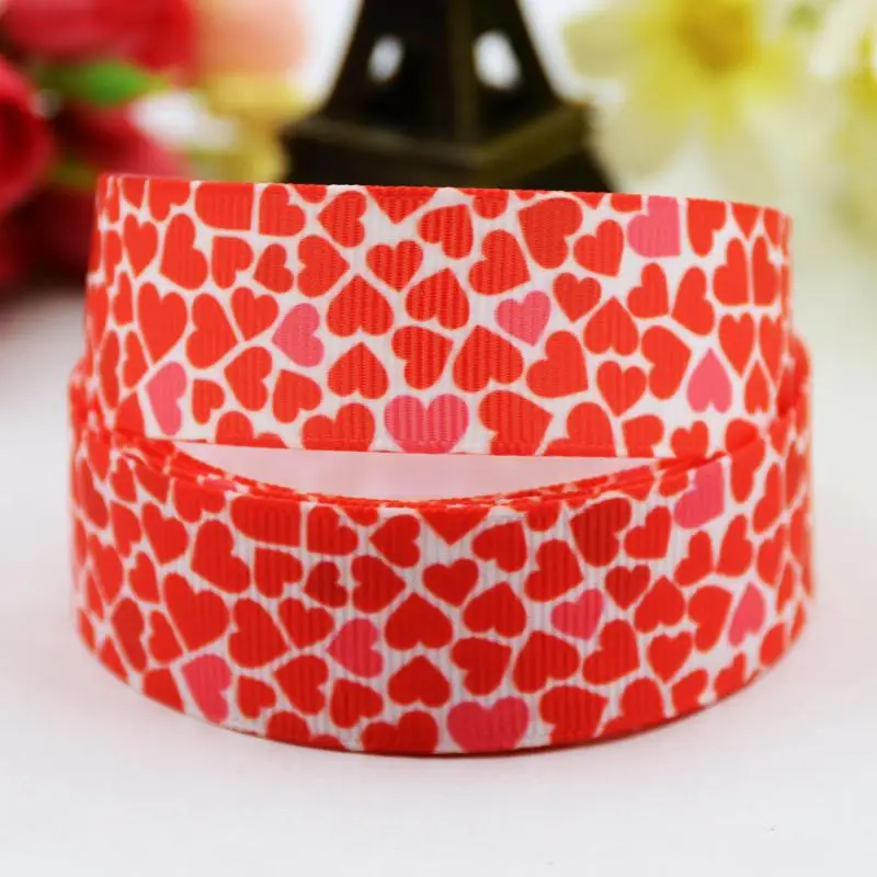 22mm 25mm 38mm 75mm Valentine's Day Cartoon Character printed Grosgrain Ribbon party decoration 10 Yards X-00727