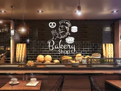 Bakery Shop Wall Window Decor Decals Home Decoration Kitchen Cafe Vinyl Stickers Bonuts Bread Removable Self Adhesive Mural D576