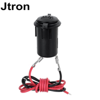 Jtron 12V 10A Cigarette Lighter Socket Power Plug with wire Waterproof Car Accessory  for Boat Tractor Motorcycle