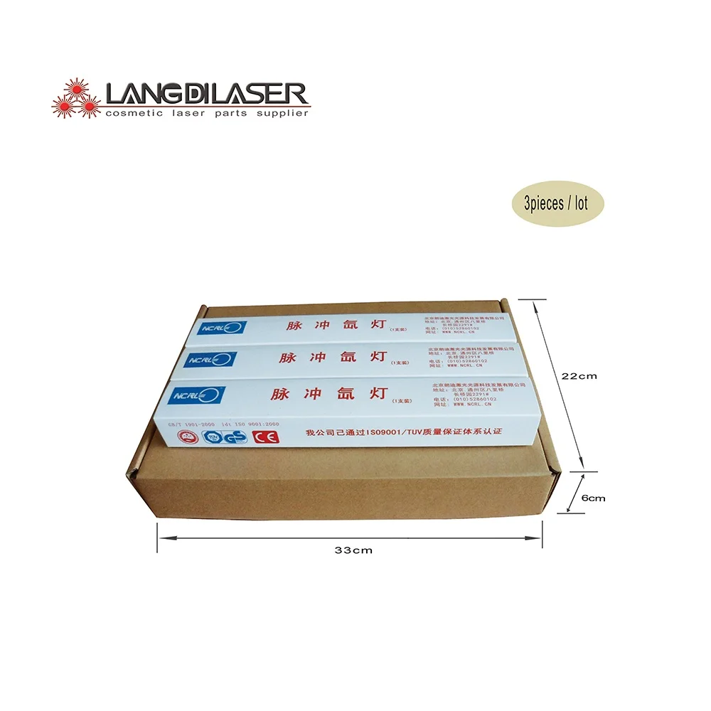 IPL laser bulbs : 9*65*115F - anode bend , IPL flash Lamp for honkonlaser handpeice , Germany heraeus lamps