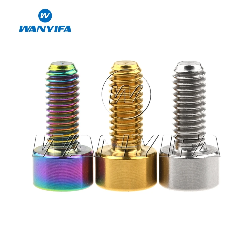 Wanyifa Titanium Ti Bolt M4x10 12 15 20mm Din912 vite a brugola per fissaggio in titanio per bicicletta