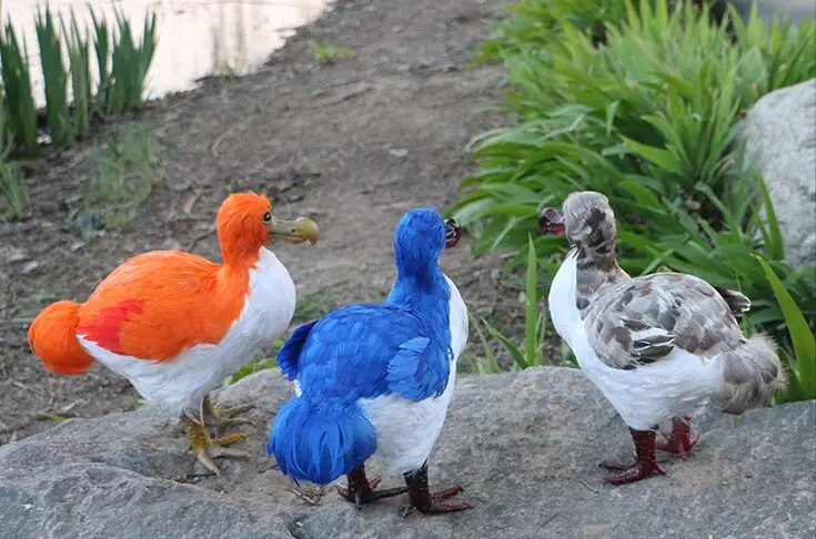 

large 30cm feathers dodo bird Raphus cucullatus,polyethylene&furs handicraft garden decoration birthday gift a1924
