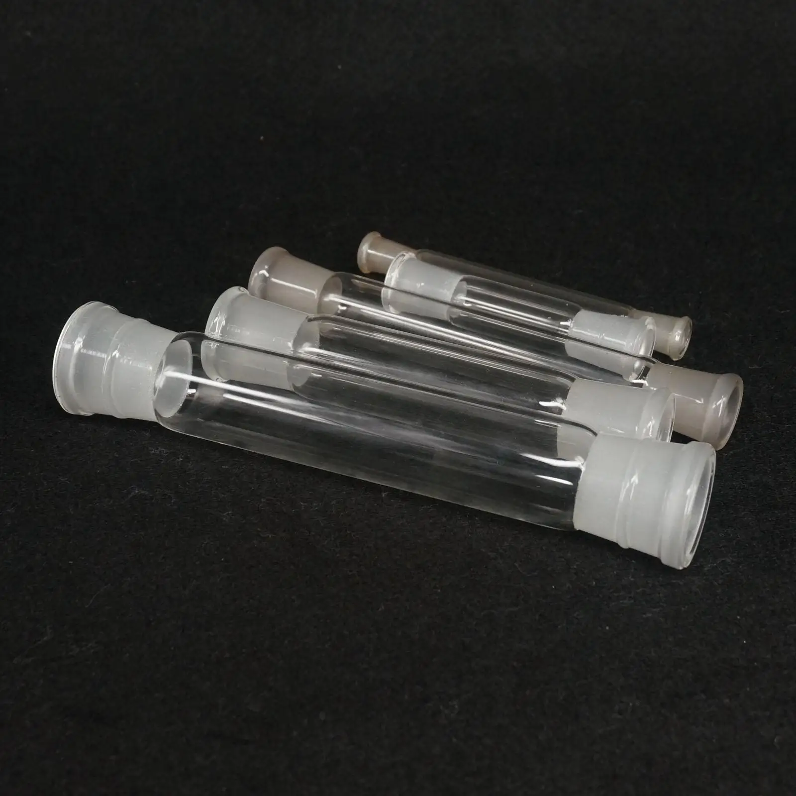 10mm 14/23 19/26 24/29 29/32 34mm 40mm 50mm Both Ground Joint Glass Straight Connecting Adapter Tube Labware Glassware