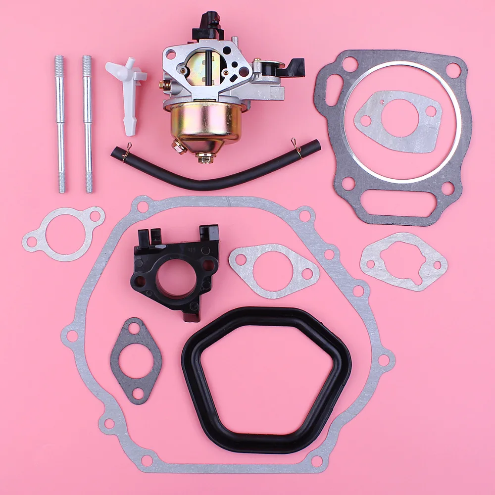 

Carburetor Bolt Spacer Full Set Gasket Kit For Honda GX390 13HP Chinese 188F 190F Engine Motor Parts