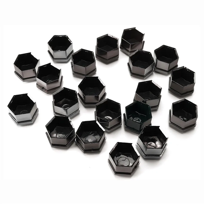 Universal Black 20 Pcs 17mm Car Wheel Screw Lug Bolt Nut Covers Caps + Tool For Golf MK4 Bora Passat Audi A4L/A5/A6/Q3/Q5/A8/TT