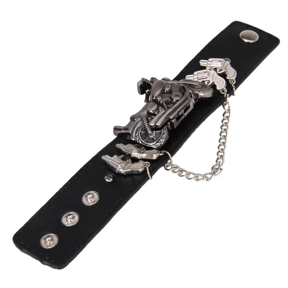 Punk Wrist Watch Series Rock Chain Motorcycle Stereo Pattern Men And Women Personality Hip Hop Watch Bracelet Cuff Gothic Watch