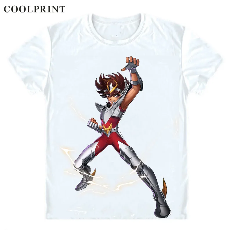 Pegasus Tenma Pegasasu no Tenma T Shirt Saint Seiya Knights of the Zodiac Men Casual TShirt Premium T-Shirt Short Sleeve Shirts