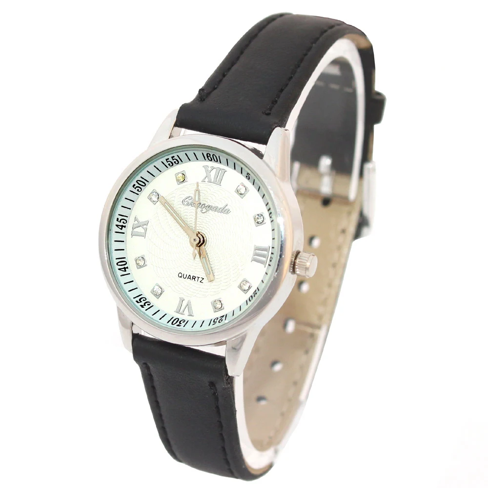 Kids First Watch Child Boy Girl kids Wristwatch Learn To Time Tutor Teacher Leather Student Quartz Rhinestore Watch U37