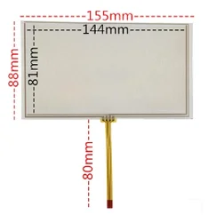 10pcs/lot 155*88 mm new 6.2 inch GPS vehicle-mounted navigation resistive handwritten touch screen