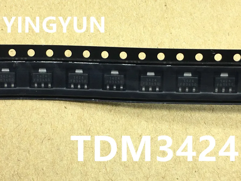 

20pcs/lot TDM3424 3424 SOT89 N - channel enhanced MOSFET chip New original