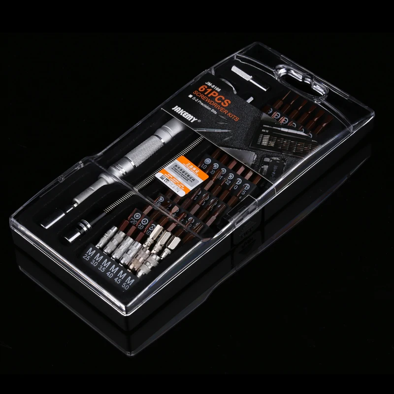 JAKEMY JM-8166 Precision Magnetic Screwdriver Set Phillips Torx Bits Screw Driver for Mobile Phone PC Glasses Repair Tools Kit