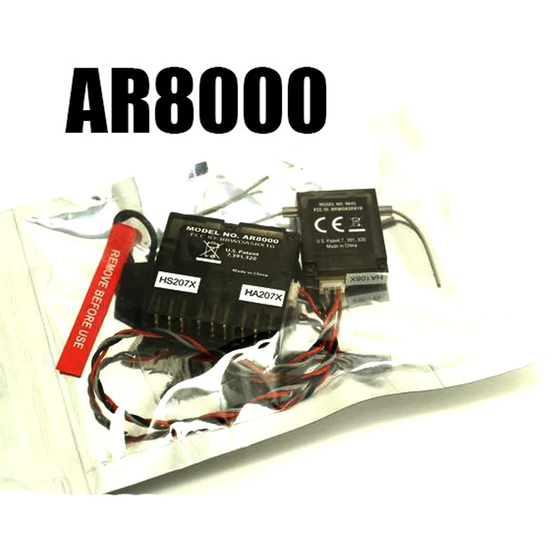 DSMX Receiver Spektrum AR8000 8CH DSM2 2.4Ghz Receptor W Remote Extension Satellite SPM DX8 DX9 DX18 JR X8D Transmitter