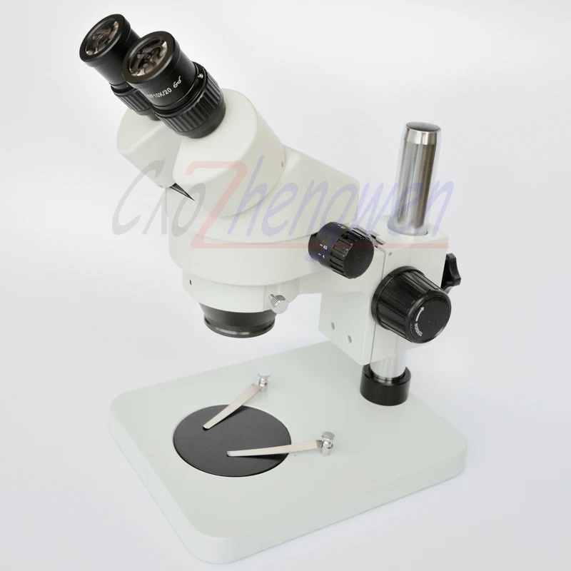 FYSCOPE 7X-45X  7X-90X Table Pillar Stand Zoom Magnification Binocular Stereo Microscope+144pcs Led Light