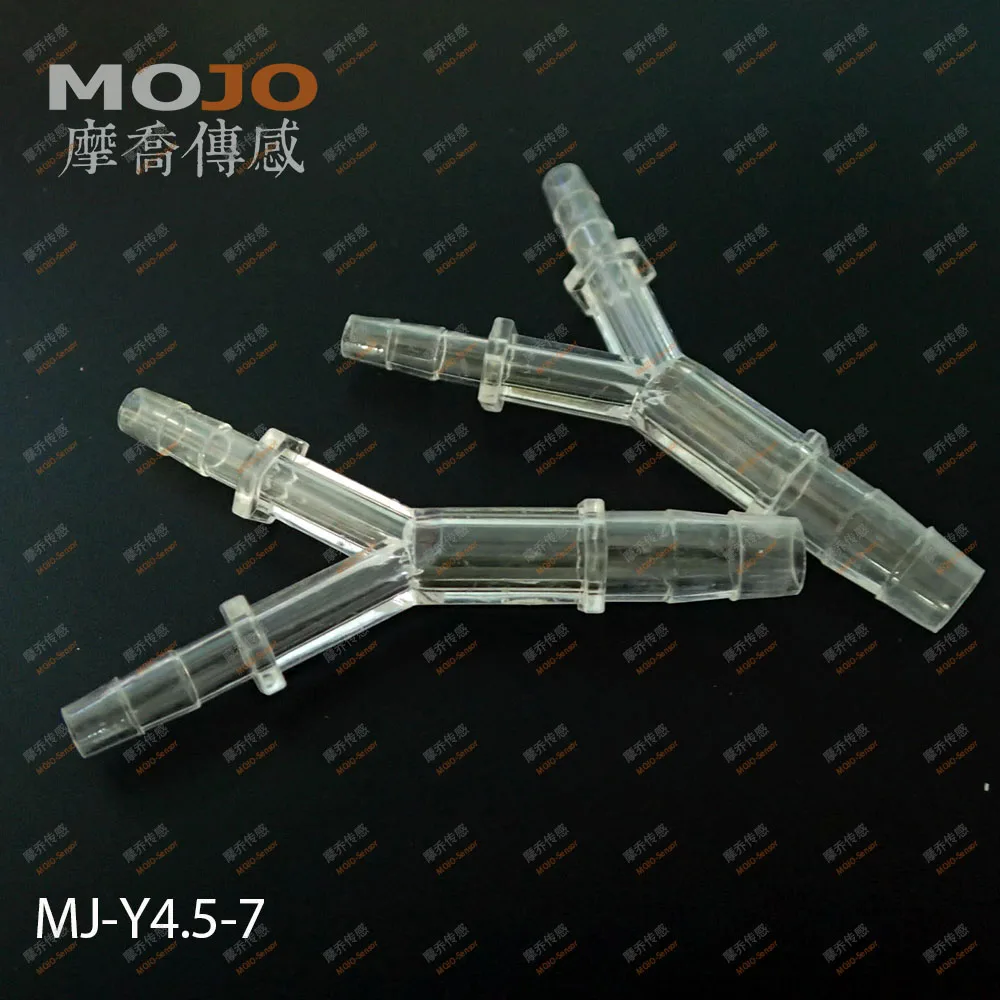 

2020 Free shipping!(10pcs/Lots) MJ-Y4.5-7 GPPS Three way connectors 4.5mm to 7mm Y type pipe joint