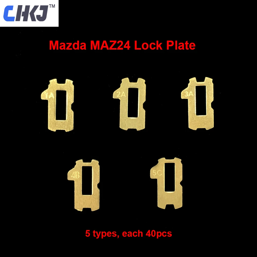 

CHKJ 200pcs/lot MAZ24 Car Lock Reed Plate For Mazda Auto Lock Core Key Lock Repair Accessories Kits Locksmith Tools 5 x 40pcs