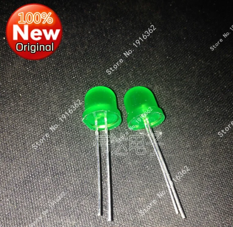 

100PCS/Lot F8 green green line light emitting diode light-emitting tube diameter 8MM green LED light