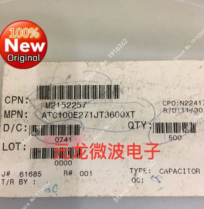 10pcs/lot  Imported new original high frequency ATC100E271JT3600XT