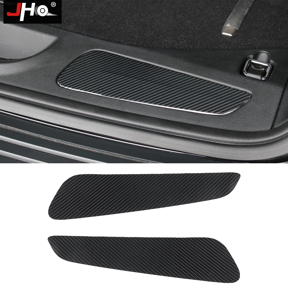 

JHO Carbon Fiber Rear Bumper Protector Guard Cover Stickers For Jeep Grand Cherokee 2014-2020 2018 19 2016 2017 Car Accessories