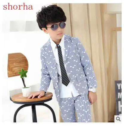 Boys pink Blazer 2 pcs/set Wedding Suits for Boy Formal Dress Suit Boys wedding suit Kid Tuxedos Page boy Outfits