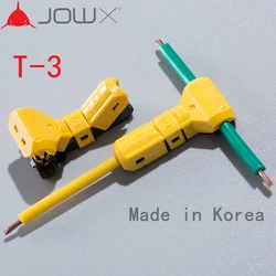 JOWX T-3 10PCS For 16-15AWG 1.5sqmm Non-stripping Electric Wire Cable Connector T joint Scotch Lock Quick Splice Crimp Terminals