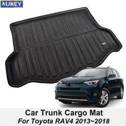 For Toyota RAV4 Boot Mat Rear Trunk Liner Cargo Floor Tray Carpet Mud Kick Protector 2013 2014 2015 2016 2017 2018 Accessories