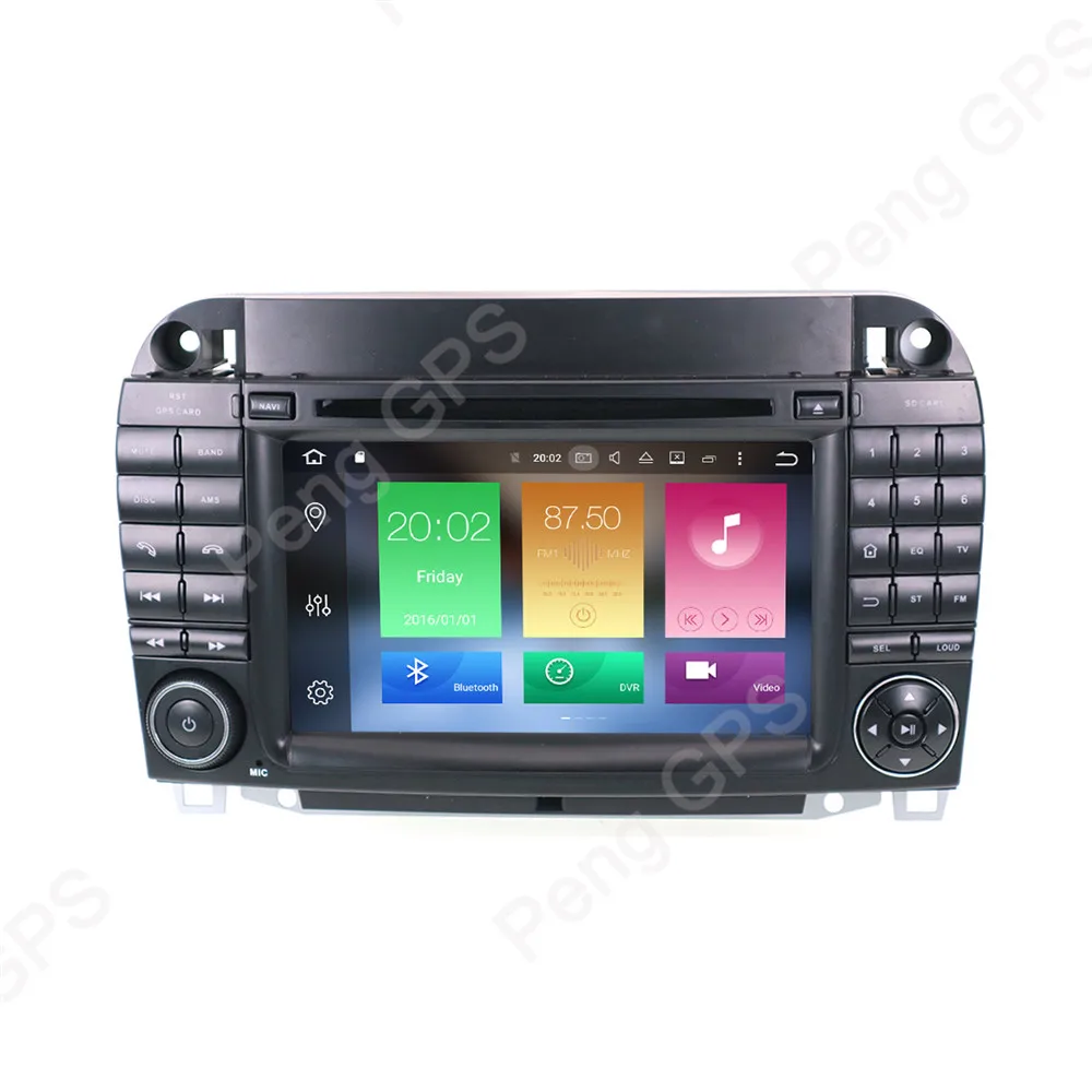 2 Din 7 INCH Android 8.0 Car CD DVD Player 8 Core GPS Navigation for Mercedes Benz S-Class W220 S280 S320 S350 Stereo 1080P HD