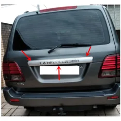 For Toyota Land Cruise 4500 LC100 FJ100 2005-2008 High-quality ABS Chrome plated Rear Trunk Lid Cover Trim Car-styling