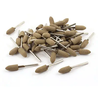 11.11 hot selling 8mm Head Dia Grinding Stone Rubber Mounted Points Sharpening Tool 50 Pcs