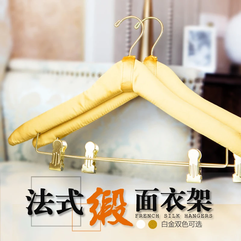 

2pcs/lot 45cm Suit Hangers Men's clip Non-slip High-grade clothes Hanger Pants Rack Solid Wood Hanger Clothes store Hanger