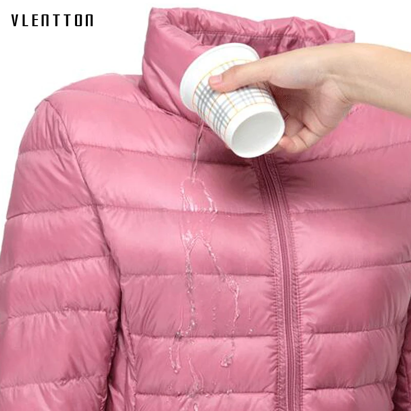 Plus Size 7XL Winter Newest Ultra Light Thin Warm 90% White Duck Down Jackets Women Casual Hooded Slim Coat Tops Female Outwear