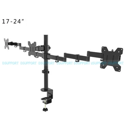 MD6884 Desktop Clamping Full Motion 360 Degree 3-4-6 Monitors Holder 10