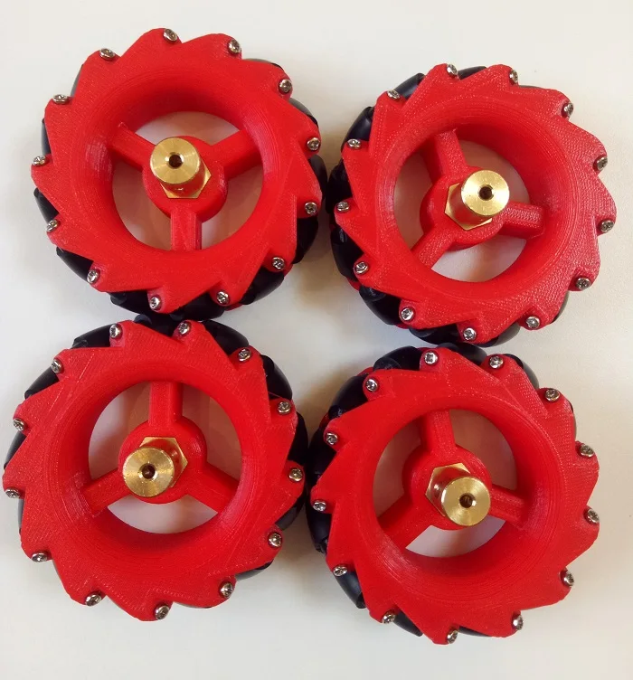 4pcs 70mm Nylon Omnidirectional Wheel Omni Tire Universal Tyre For Arduino DIY Smart Car RC Toy Compatible  Plastic Hub Coupling