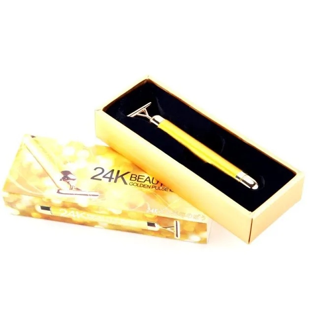 Free Shipping 24K Golden bar Energy Beauty Bar Retail box Thin Chin Neck Fade fine lines