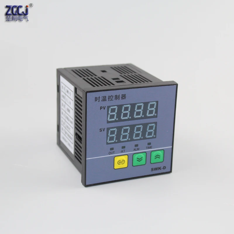 Termostato Digital de-50 a 1372 grados Celsius, controlador de temperatura con salida de alarma de zumbador y función de tiempo de 0 a 9999 segundos