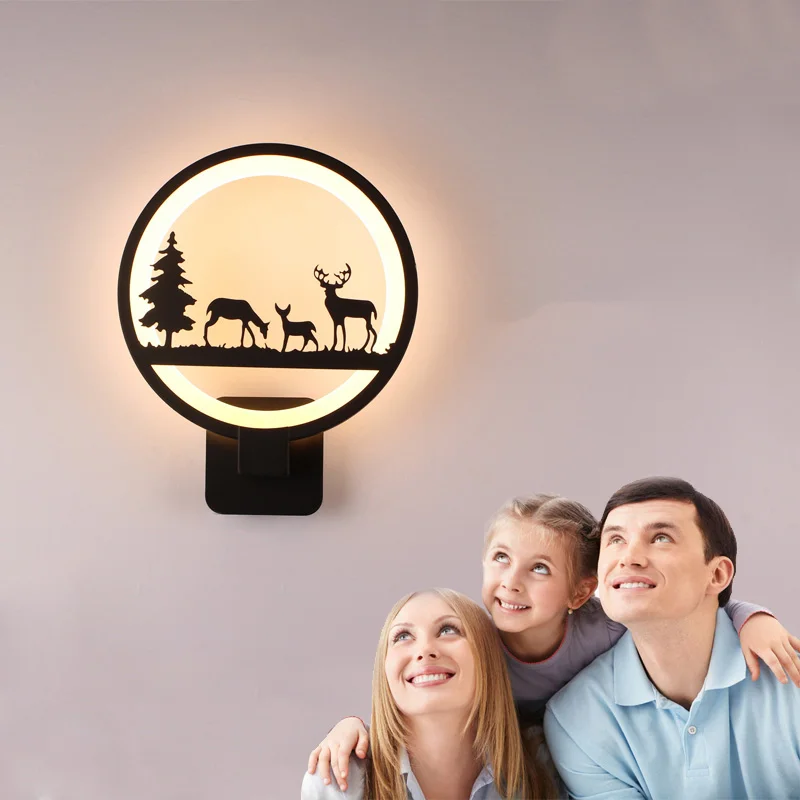 бра настенные 15W LED Wall Lamp Modern Creative Bedroom  Wall Light Indoor Living Room Dining Room Corridor Lighting Decoration