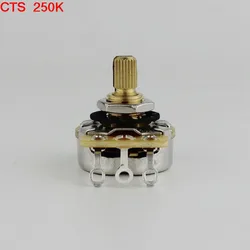 1 Piece CTS 250K Brass Split Shaft Big Audio Potentiometer For Electric Guitar Bass