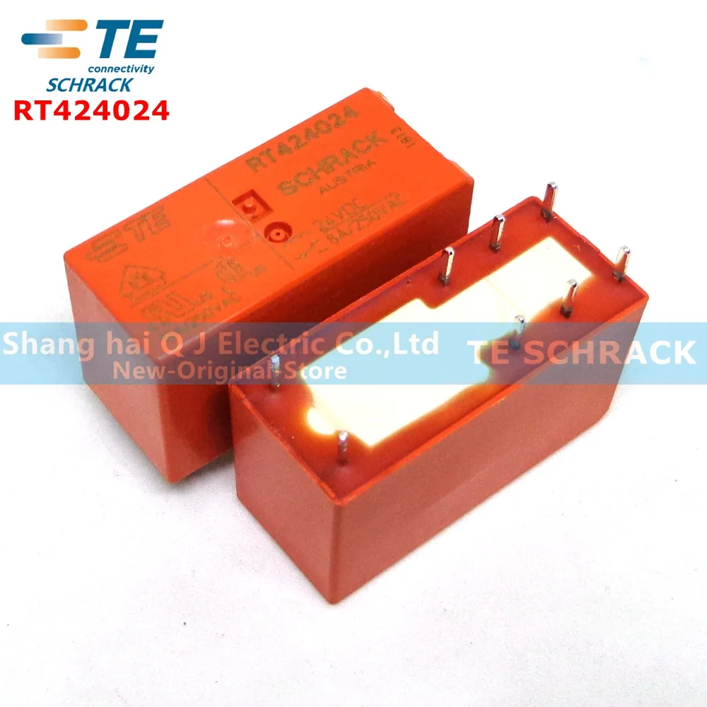 10PCS TE SCHRACK RT424024 RT314024 RT314730 RTE24048 RTE24012 RTE24024 RT424005 RTE24110 8PIN relay Brand new and original