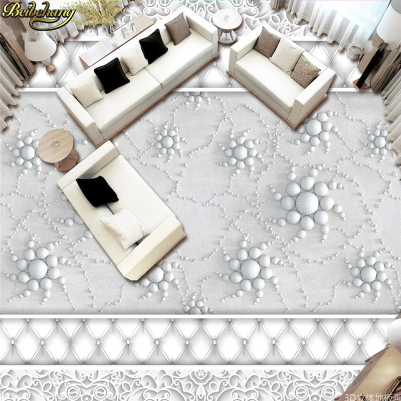 

beibehang Custom Photo Wallpaper Floor Decorated Modern Fashion Abstract Pattern Hall 3D Floor papel de parede