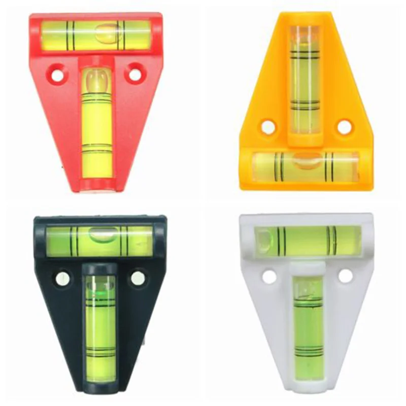 Mini Dual T Spirit Level Bubble Tool for Motor Camper Van Home Trailer Car Use Random Color