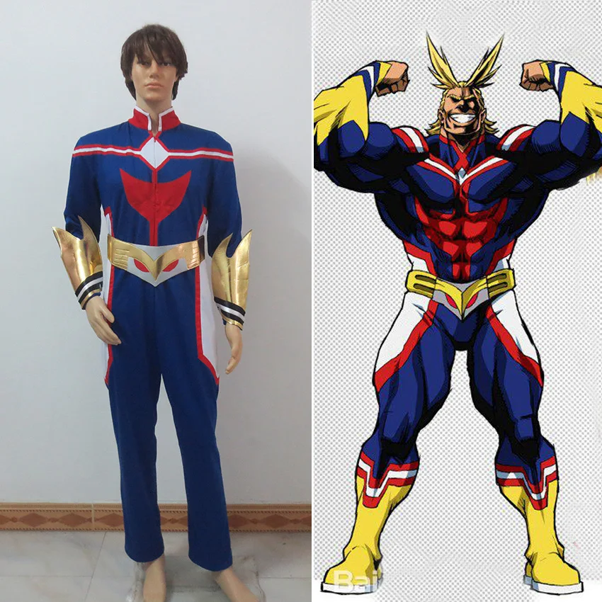 All Might Cosplay Costume AllMight Halloween Christmas Party Uniform Cosplay Costume Customize Any Size