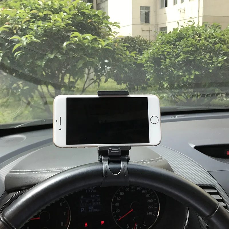 Universal car phone holder steering wheel clip bracket for Peugeot Mazda 2 3 5 6 CX5 CX7 CX9 Atenza Axela