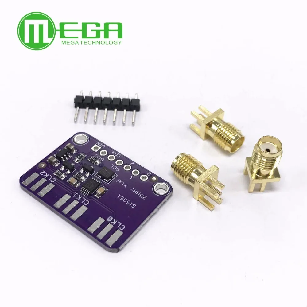 CJMCU 5351 Si5351A Si5351 Clock Signal Generator Breakout Board For Arduino IDE I2C Controller SMA Connector 3.3V LDO Regulator